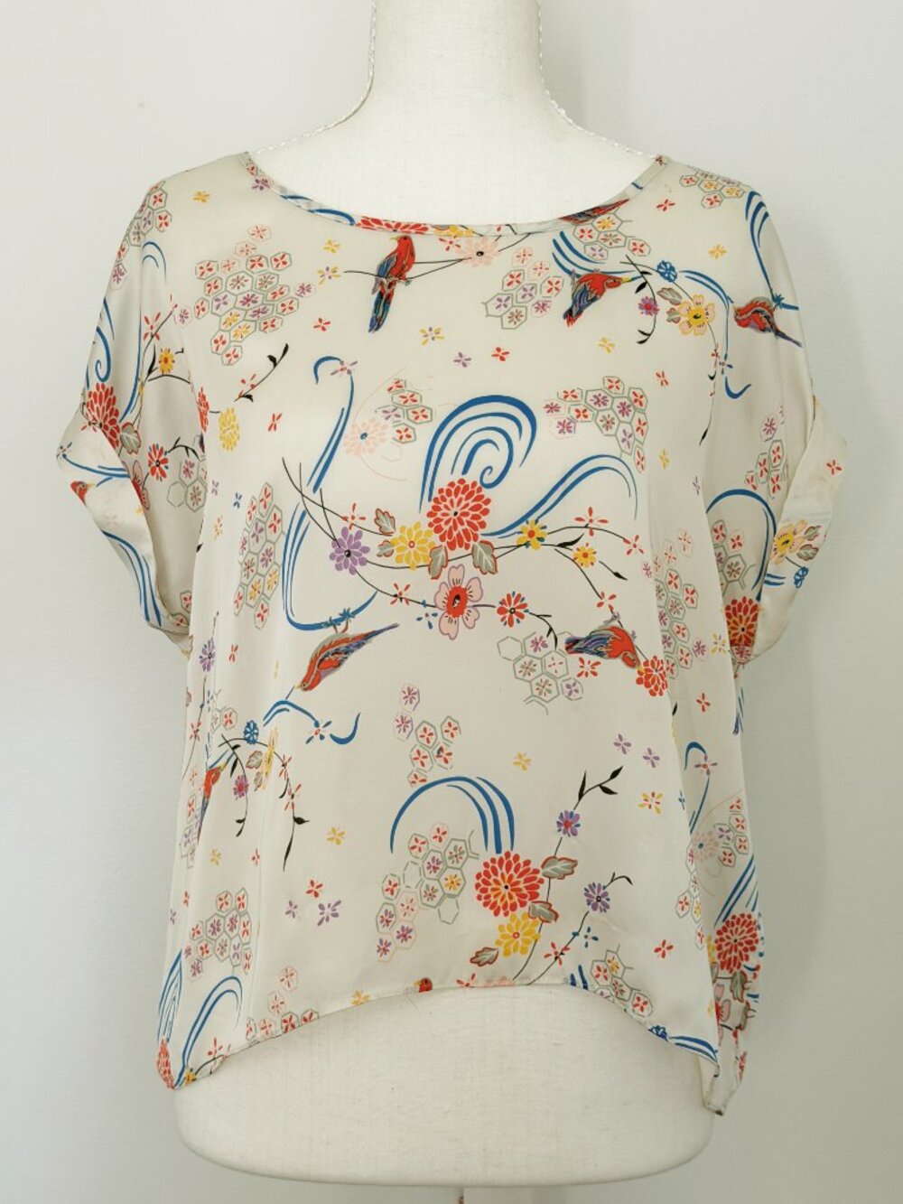 Willow + Clay Feminine Floral Print Blouse | Labeled XS but Fits Like a SMALL